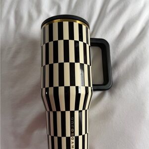 HydroJug Black, Cream & Gold Checkerboard Traveller 40 oz